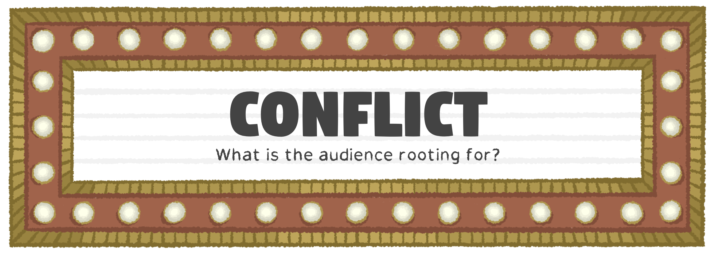 Conflict: What is the audience rooting for?